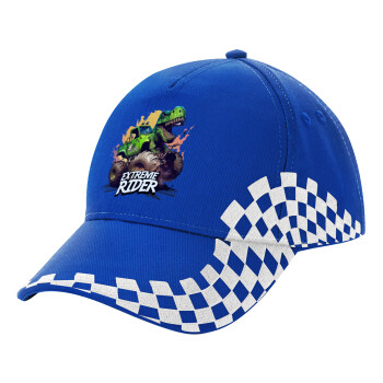 Extreme rider Dyno, Adult Ultimate BLUE RACING Cap, (100% COTTON DRILL, ADULT, UNISEX, ONE SIZE)