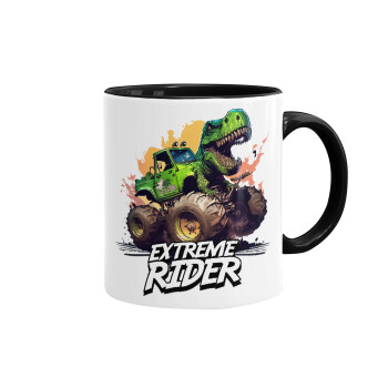 Extreme rider Dyno, Mug colored black, ceramic, 330ml