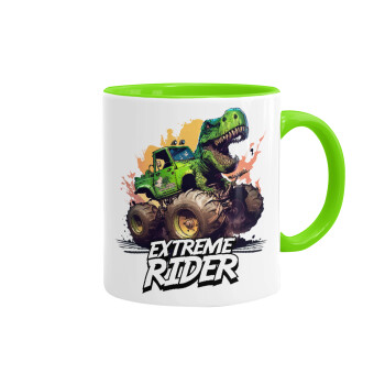 Extreme rider Dyno, Mug colored light green, ceramic, 330ml