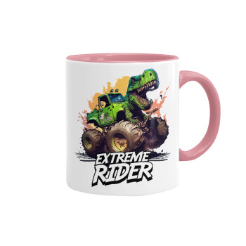 Extreme rider Dyno, Mug colored pink, ceramic, 330ml