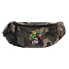 Unisex waist bag (banana) in Jungle camouflage color with 2 pockets