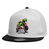 Καπέλο παιδικό Flat Snapback, Λευκό (100% ΒΑΜΒΑΚΕΡΟ, ΠΑΙΔΙΚΟ, UNISEX, ONE SIZE)