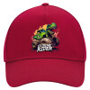 Adult Ultimate Hat RED, (100% COTTON DRILL, ADULT, UNISEX, ONE SIZE)