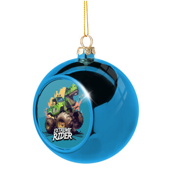 Extreme rider Dyno, Blue Christmas tree ball ornament 8cm