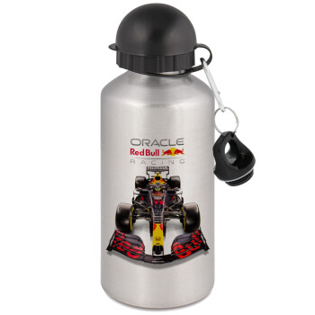 Redbull Racing Team F1, Metallic water jug, Silver, aluminum 500ml