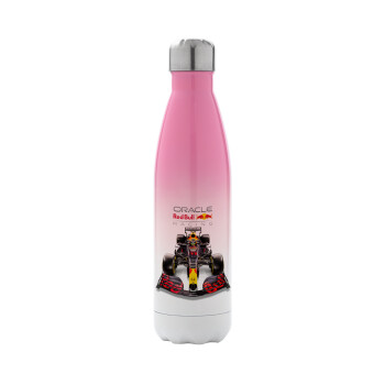 Redbull Racing Team F1, Metal mug thermos Pink/White (Stainless steel), double wall, 500ml