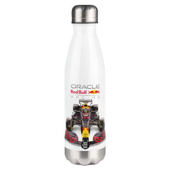 Redbull Racing Team F1, Metal mug thermos White (Stainless steel), double wall, 500ml