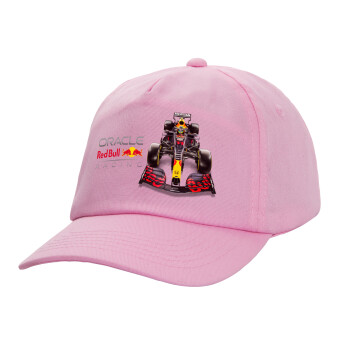 Redbull Racing Team F1, Casual children's baseball cap, 100% Cotton Twill, PINK (COTTON, CHILDREN'S, ONE SIZE)