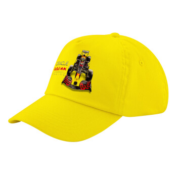 Redbull Racing Team F1, Child's Baseball Cap, 100% Cotton Twill, Yellow (COTTON, CHILD, UNISEX, ONE SIZE)