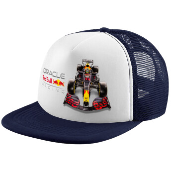 Redbull Racing Team F1, Καπέλο παιδικό Soft Trucker με Δίχτυ ΜΠΛΕ ΣΚΟΥΡΟ/ΛΕΥΚΟ (POLYESTER, ΠΑΙΔΙΚΟ, ONE SIZE)