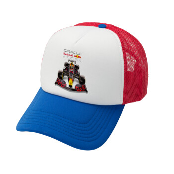 Redbull Racing Team F1, Καπέλο Ενηλίκων Soft Trucker με Δίχτυ Red/Blue/White (POLYESTER, ΕΝΗΛΙΚΩΝ, UNISEX, ONE SIZE)