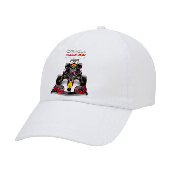 Redbull Racing Team F1, Καπέλο Ενηλίκων Baseball Λευκό 5-φύλλο (POLYESTER, ΕΝΗΛΙΚΩΝ, UNISEX, ONE SIZE)