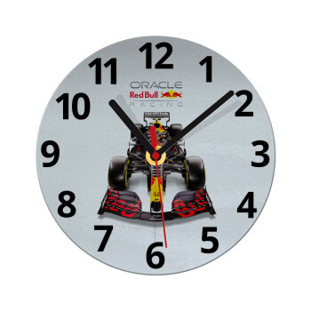 Redbull Racing Team F1, Ρολόι τοίχου γυάλινο (20cm)