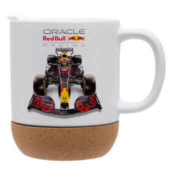 Redbull Racing Team F1, Κούπα, κεραμική με βάση φελού και καπάκι (ΜΑΤ), 330ml (1 τεμάχιο)