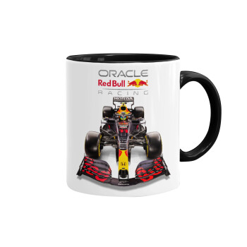 Redbull Racing Team F1, Κούπα χρωματιστή μαύρη, κεραμική, 330ml