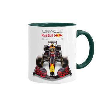 Redbull Racing Team F1, Κούπα χρωματιστή πράσινη, κεραμική, 330ml