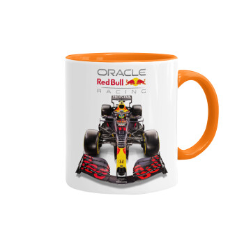 Redbull Racing Team F1, Κούπα χρωματιστή πορτοκαλί, κεραμική, 330ml