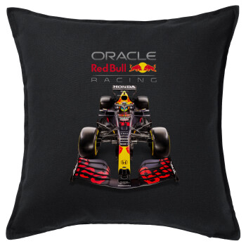 Redbull Racing Team F1, Sofa cushion black 50x50cm includes filling