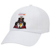 Adult Baseball Cap White 5-panel (POLYESTER, ADULT, UNISEX, ONE SIZE)