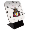 Quartz Wooden table clock with hands (10cm)