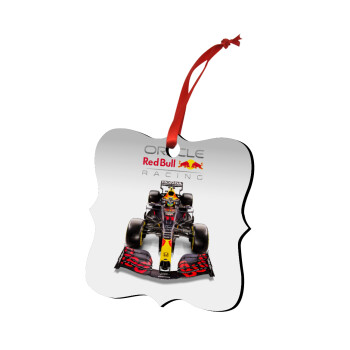 Redbull Racing Team F1, Christmas ornament polygon wooden 7.5cm