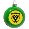 Green Christmas tree ornament bauble 8cm