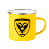 Yellow Enamel Metallic Cup 360ml