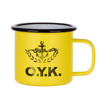 Ο.Υ.Κ., Metallic enamel MATT Yellow cup 360ml