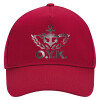 Adult Ultimate Hat RED, (100% COTTON DRILL, ADULT, UNISEX, ONE SIZE)