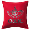 Sofa cushion RED 50x50cm includes filling