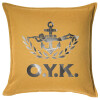 Sofa cushion YELLOW 50x50cm includes filling