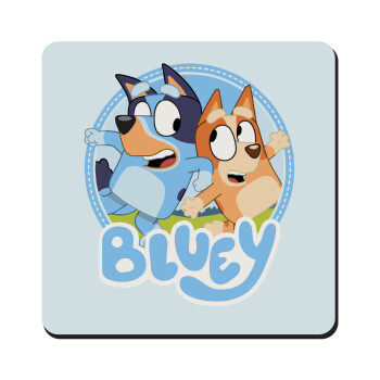 Bluey dog, Τετράγωνο μαγνητάκι ξύλινο 9x9cm