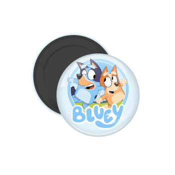 Bluey dog, Μαγνητάκι ψυγείου στρογγυλό διάστασης 5cm