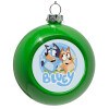 Green Christmas tree ornament bauble 8cm