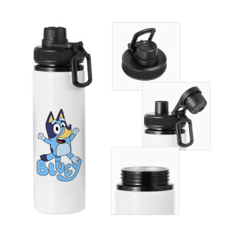 The Bluey, Metal water bottle with safety cap, aluminum 850ml