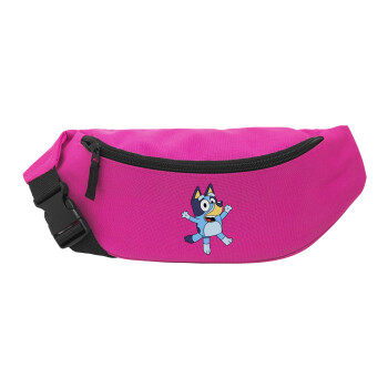 The Bluey, Unisex waist bag (banana) in PINK color with 2 pockets