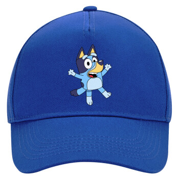 The Bluey, Ultimate Adult Hat BLUE, (100% COTTON DRILL, ADULT, UNISEX, ONE SIZE)