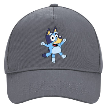 The Bluey, Ultimate Adult Hat Grey, (100% COTTON DRILL, ADULT, UNISEX, ONE SIZE)