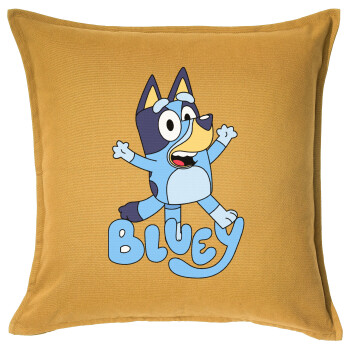The Bluey, Sofa cushion YELLOW 50x50cm includes filling