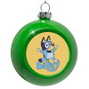 Green Christmas tree ornament bauble 8cm