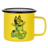 Metallic enamel MATT Yellow cup 360ml