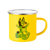 Yellow Enamel Metallic Cup 360ml