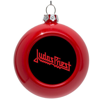 Judas Priest, Red Christmas tree ornament bauble 8cm