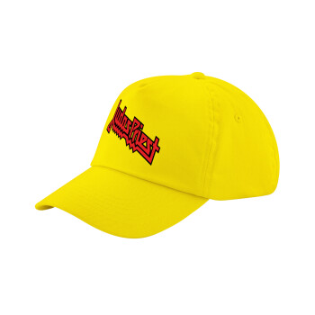 Judas Priest, Child's Baseball Cap, 100% Cotton Twill, Yellow (COTTON, CHILD, UNISEX, ONE SIZE)