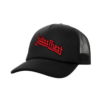 Judas Priest, Καπέλο Ενηλίκων Soft Trucker με Δίχτυ Μαύρο (POLYESTER, ΕΝΗΛΙΚΩΝ, UNISEX, ONE SIZE)