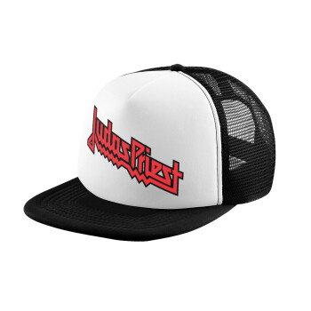 Judas Priest, Καπέλο παιδικό Soft Trucker με Δίχτυ ΜΑΥΡΟ/ΛΕΥΚΟ (POLYESTER, ΠΑΙΔΙΚΟ, ONE SIZE)