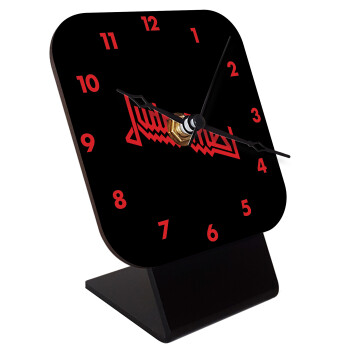 Judas Priest, Quartz Wooden table clock with hands (10cm)