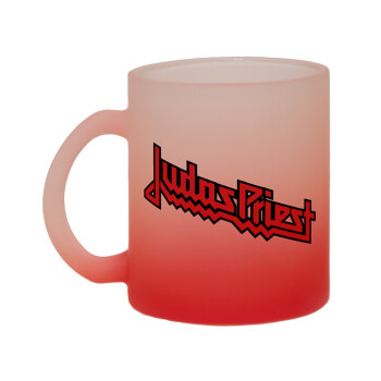 Judas Priest, Κούπα γυάλινη δίχρωμη με βάση το κόκκινο ματ, 330ml