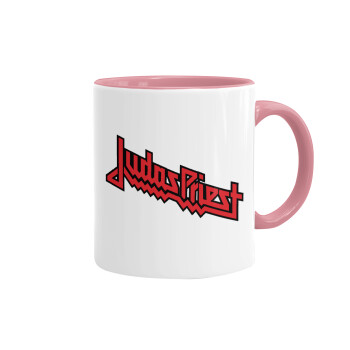 Judas Priest, Κούπα χρωματιστή ροζ, κεραμική, 330ml