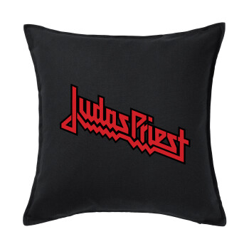 Judas Priest, Sofa cushion black 50x50cm includes filling